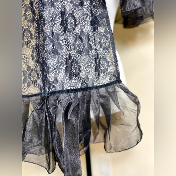 Black Floral Classic Scarf Wrap Chantilly French Lace from Jones New York - Picture 3 of 4